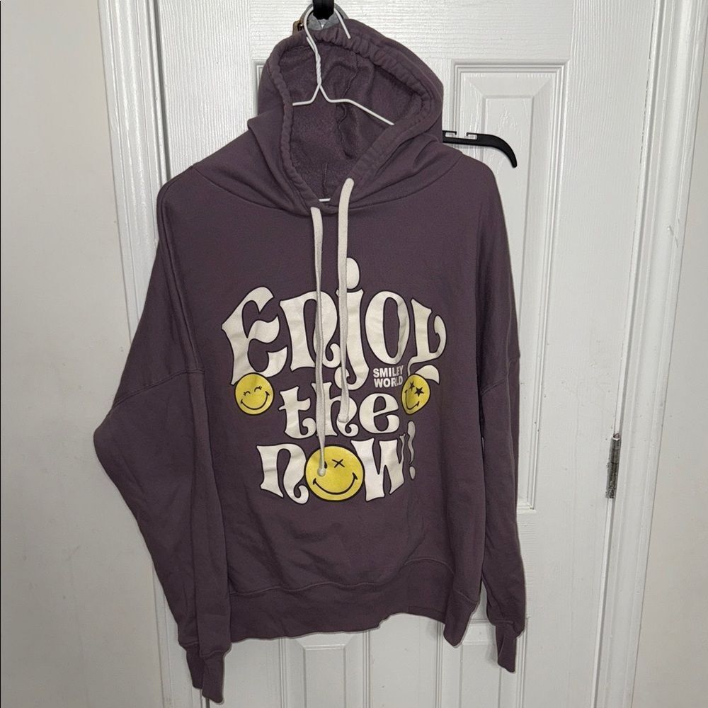 Purple 'Enjoy the Now' Hoodie
